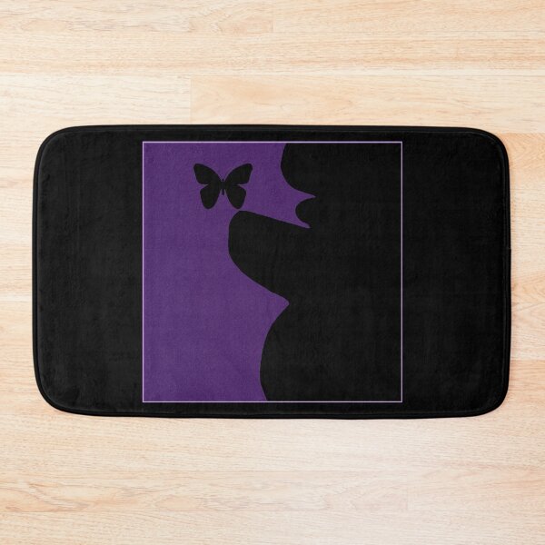 Item preview, Butterfly Poodle Purple on Black  designed and sold by Mimi Foley.