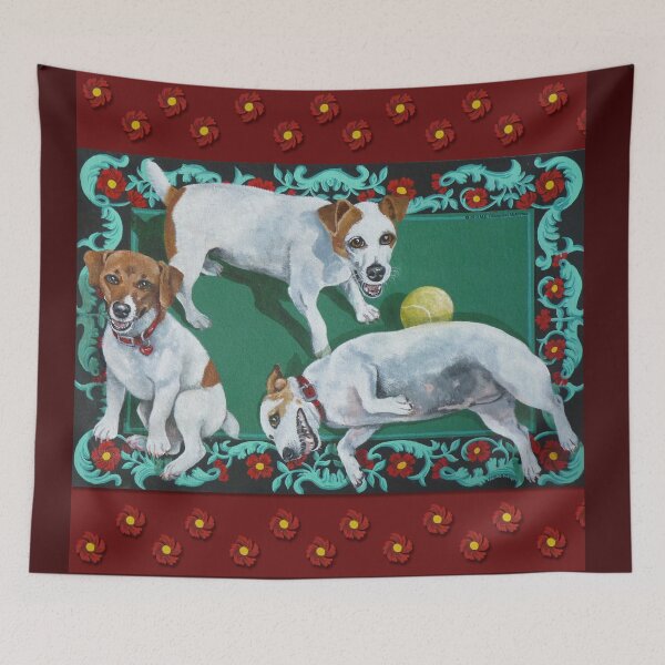 Artikelvorschau, Jack Russells entworfen und verkauft von M. E. Bilisnansky McMorrow.