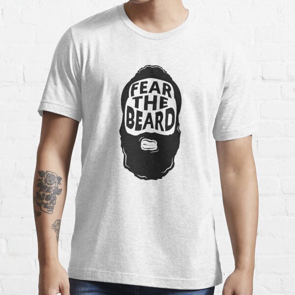 James Harden Fear The Beard T Shirt For Sale By Ll Designs Redbubble Basketball T Shirts