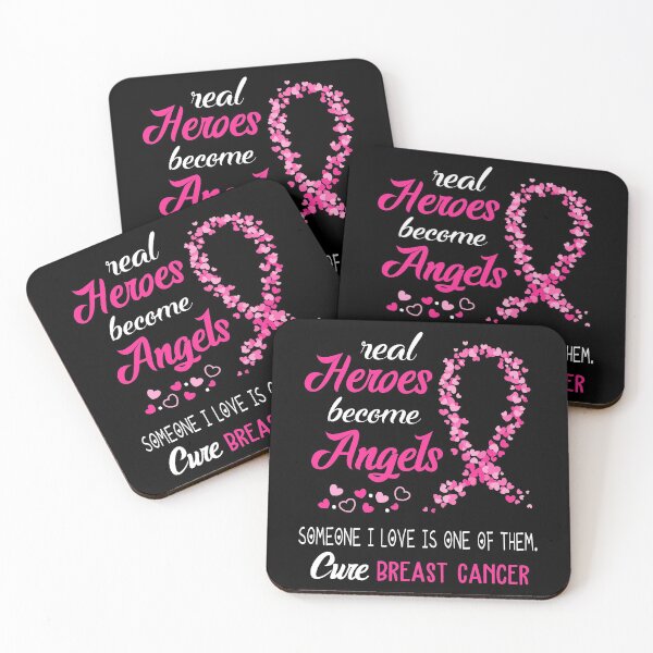Item preview, Real Heroes become Angels Someone I love is one of them, Cure Breast Cancer designed and sold by KirstybShop.