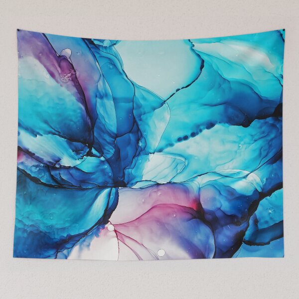 Item preview, Alcohol ink blue, purple, clear designed and sold by Arinom.