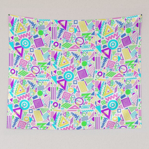 Item preview, Retro fluorescent pattern designed and sold by apis-florea.