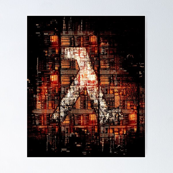 Item preview, Half Life Logo - Neon Glitch designed and sold by Visionyst.