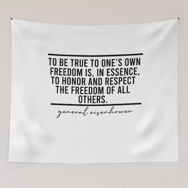 Item preview, to be true to one's own freedom is, in essence, to honor and respect the freedom of all others. designed and sold by Ilyas912.