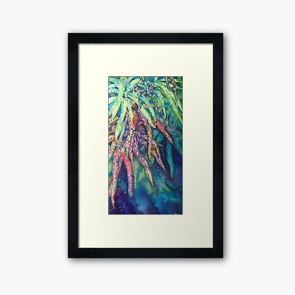 "Croton Series II" Silk Painting Framed Art Print