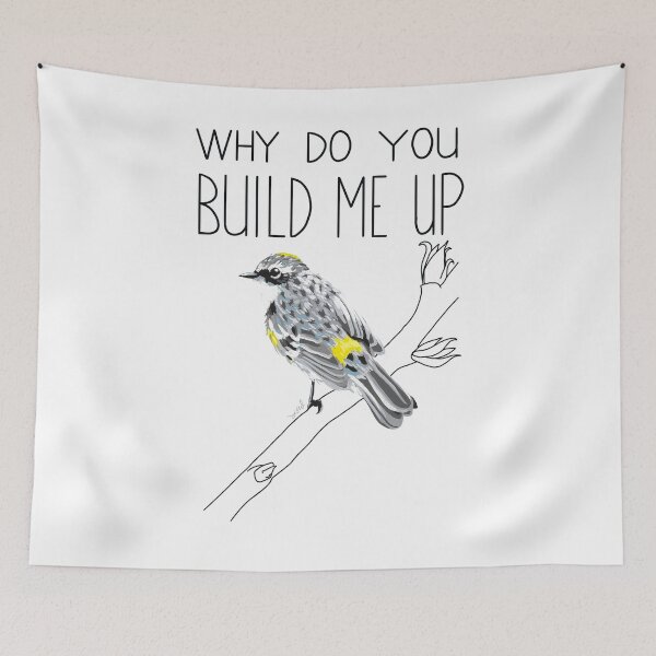 Item preview, Why Do You Build Me Up, Butterbutt? (Yellow-rumped Warbler) designed and sold by LauraWolfArtist.