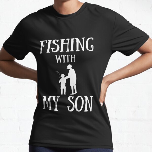 Vista previa del artículo con la obra «pescando con mi hijo», diseñado y vendido por Stylekingdom.