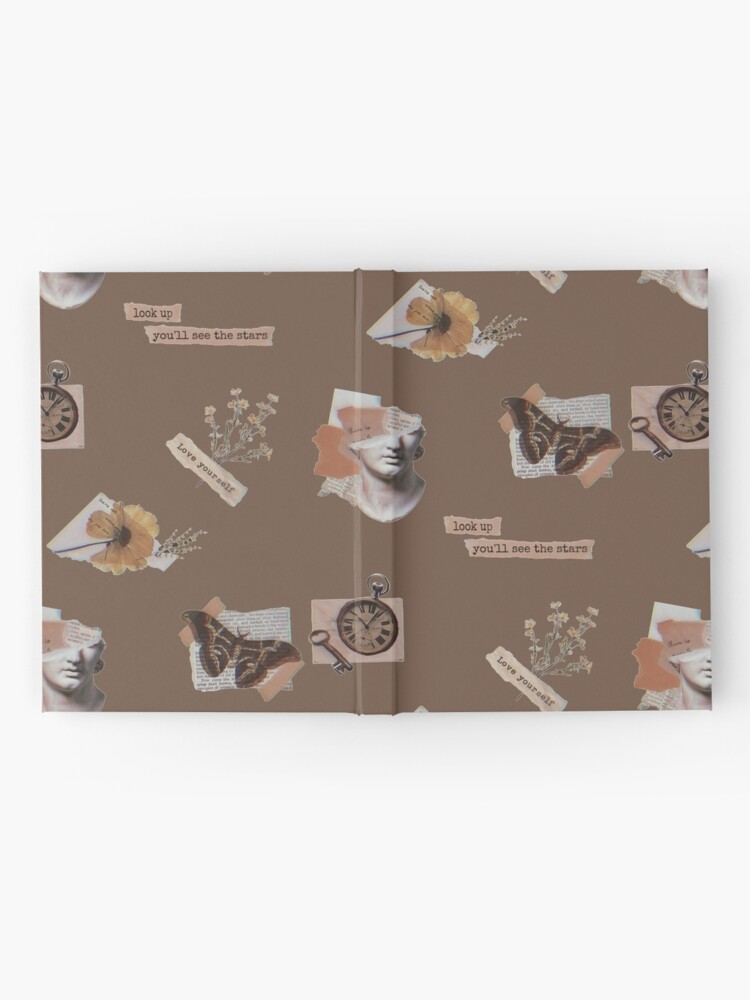 Alternate view of rainy evening at the library- Dark Academia Hardcover Journal