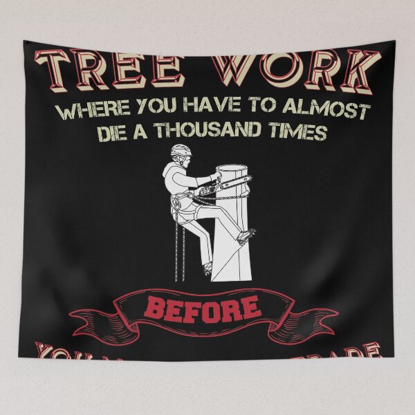 Item preview, Mens Tree Climber Arborist Gift - TREE WORK designed and sold by WhiteTears.