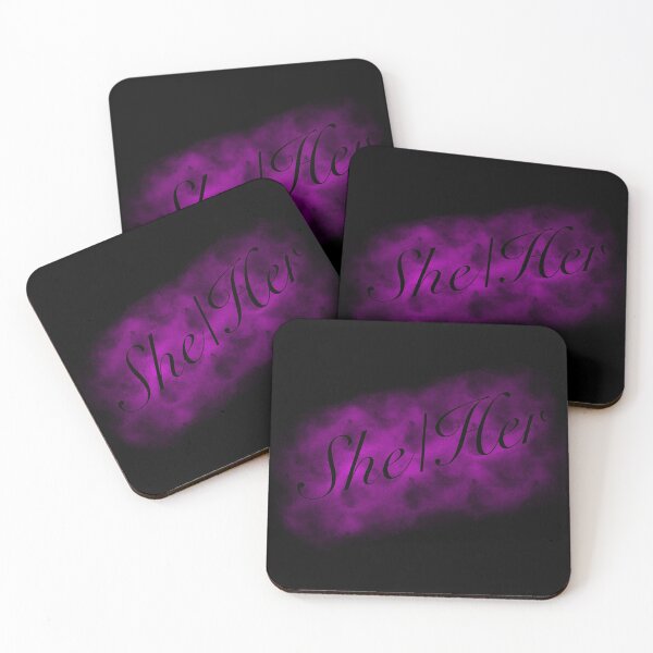 Item preview, She/Her (black) designed and sold by Friend of Frogs.