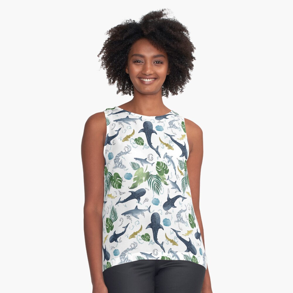 Item preview, Sleeveless Top designed and sold by TeaFoxArt.