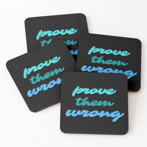 Item preview, Prove Them Wrong Text In Blue and Green  designed and sold by Highon444.