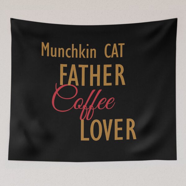 Item preview, Munchkin CAT Father Coffee Lover. The perfect clothes and stickers for cat and coffee lovers designed and sold by amrmab.