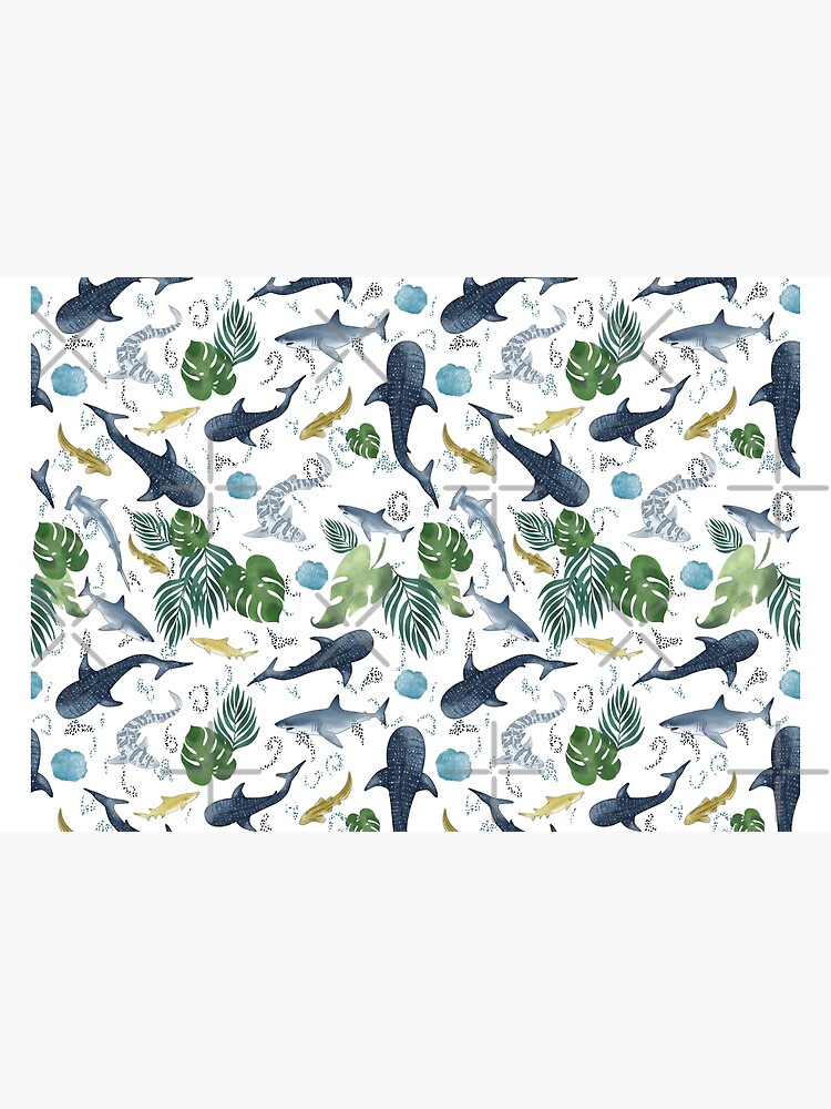 Thumbnail 6 of 6, Bath Mat, Shark Reef designed and sold by sheena lange.