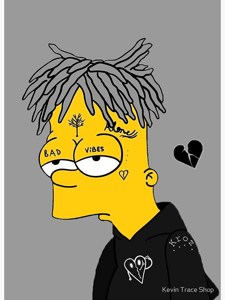 Sad Bart Art Board Print By Phinn69 Redbubble