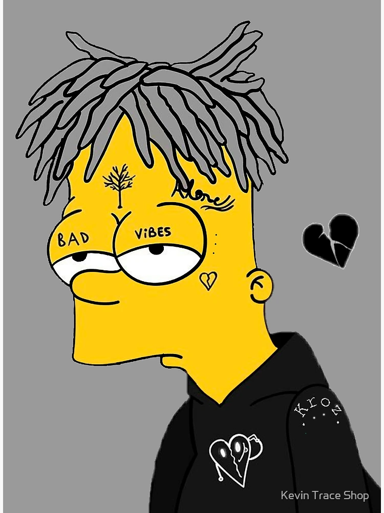 Sad Bart Greeting Card by Theo C