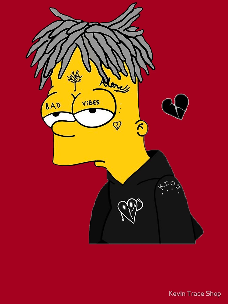 Triste bart venda quente mochila moda sacos bart rapper triste dreds más  vibrações hatelove adulto nadar coração skate dia das bruxas kevin traço -  AliExpress