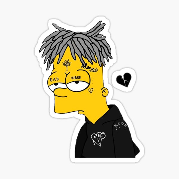 Bart sad Sticker by Loony80