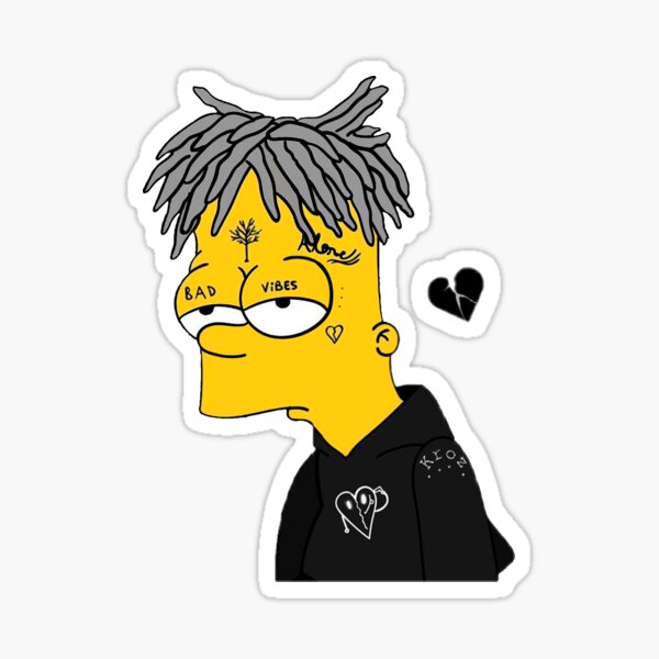 Sad bart Sticker by emxlix