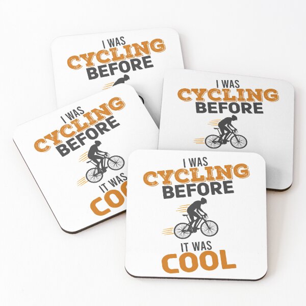 Item preview, I was cycling before it was cool, Funny gift for bicycle dad  designed and sold by tee-sh.