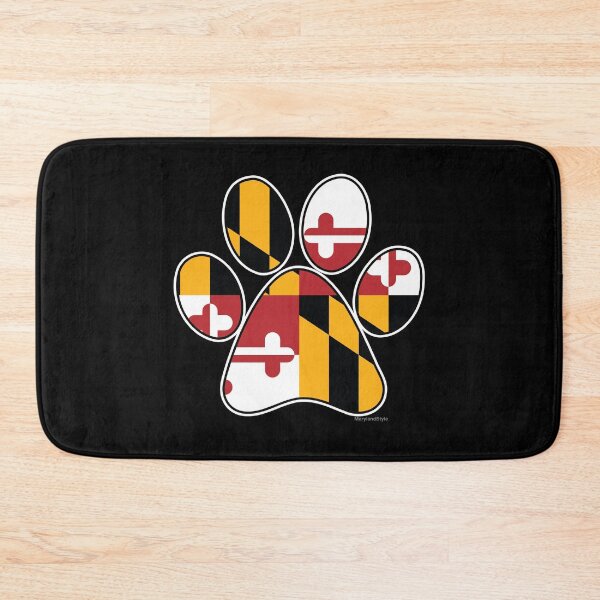 Item preview, Maryland Flag Puppy Paw Print for Dog Lovers designed and sold by MarylandStyle.