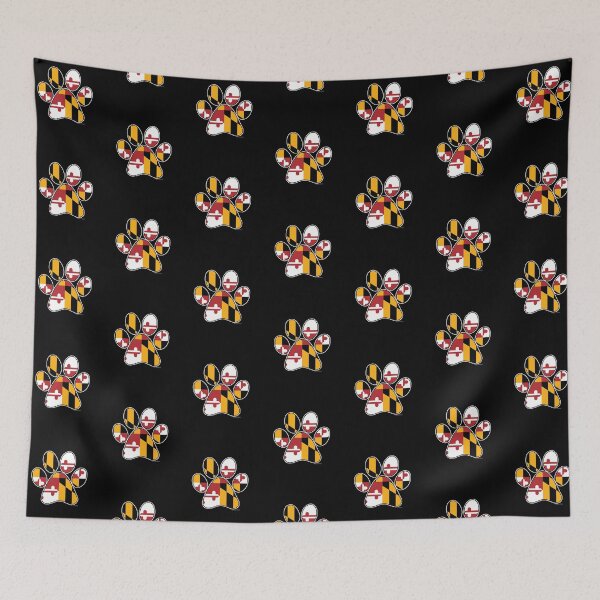 Item preview, Maryland Flag Puppy Paw Print for Dog Lovers designed and sold by MarylandStyle.
