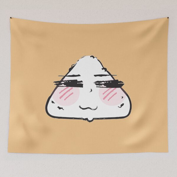 Item preview, Content Blushing Onigiri - Anime Expression designed and sold by otakurastyle.