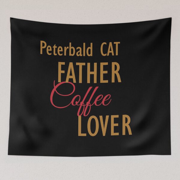 Item preview, Peterbald CAT Father Coffee Lover. The perfect clothes and stickers for cat and coffee lovers designed and sold by amrmab.
