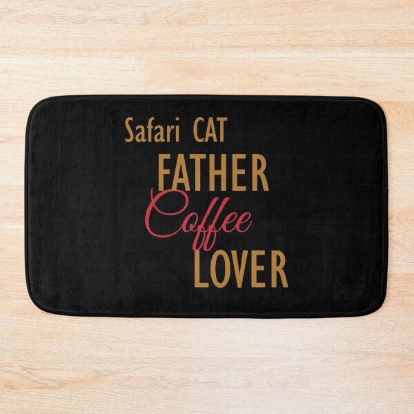 Item preview, Safari CAT Father Coffee Lover. The perfect clothes and stickers for cat and coffee lovers designed and sold by amrmab.