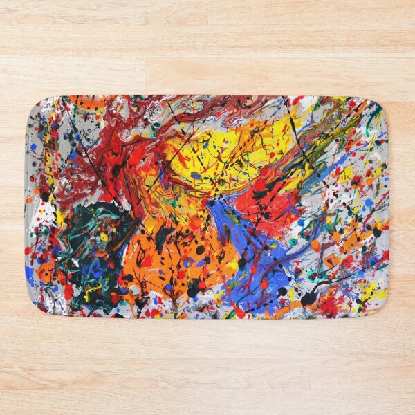 Item preview, Excitement abstract art, multicolor splash designed and sold by Peter Keresztury.