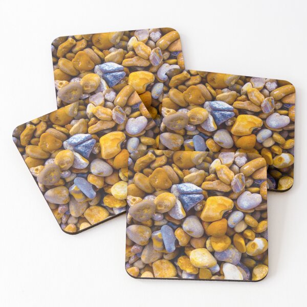 Item preview, Yellow and Blue Beach Stones from Dover, England designed and sold by LadyKandis.