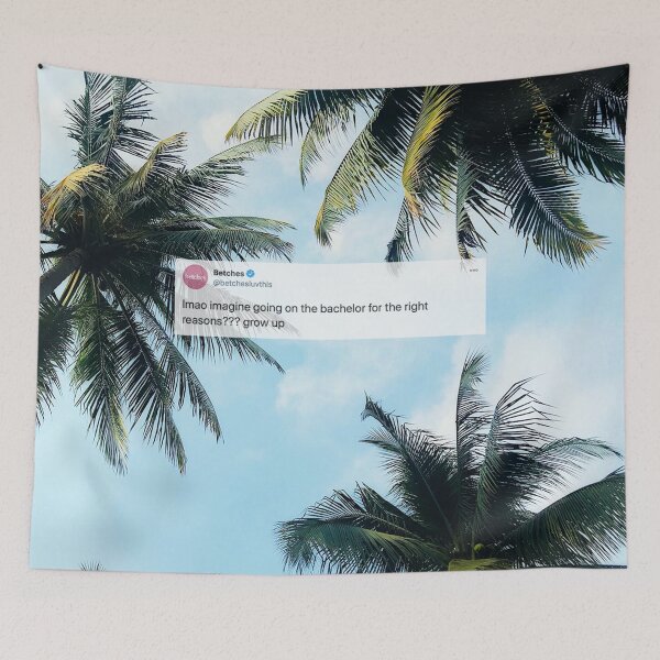 Item preview, Bachelor Tweet Palm Trees designed and sold by tryin2brelevant.