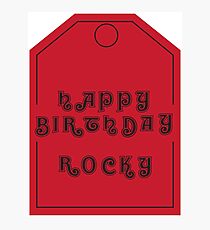 Joyeux anniversaire Rocky Impression photo