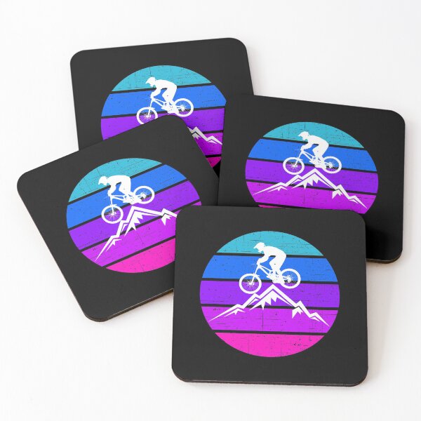 Item preview, Vintage Retro Sunset 80's Neon Mountain Biking designed and sold by Drnksuzys.