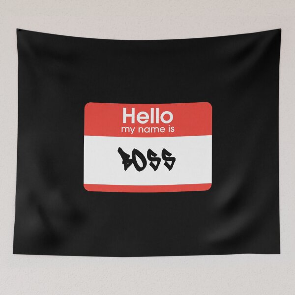 Item preview, Hello My Name Is Boss Label  designed and sold by everything4eva.
