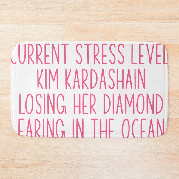 Item preview, Current Stress Level Kim Kardashian Losing Her Diamond Earing In The Ocean designed and sold by tryin2brelevant.