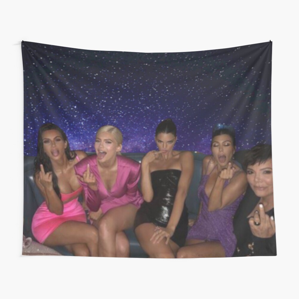 Kardashians flipping off tapestry sale