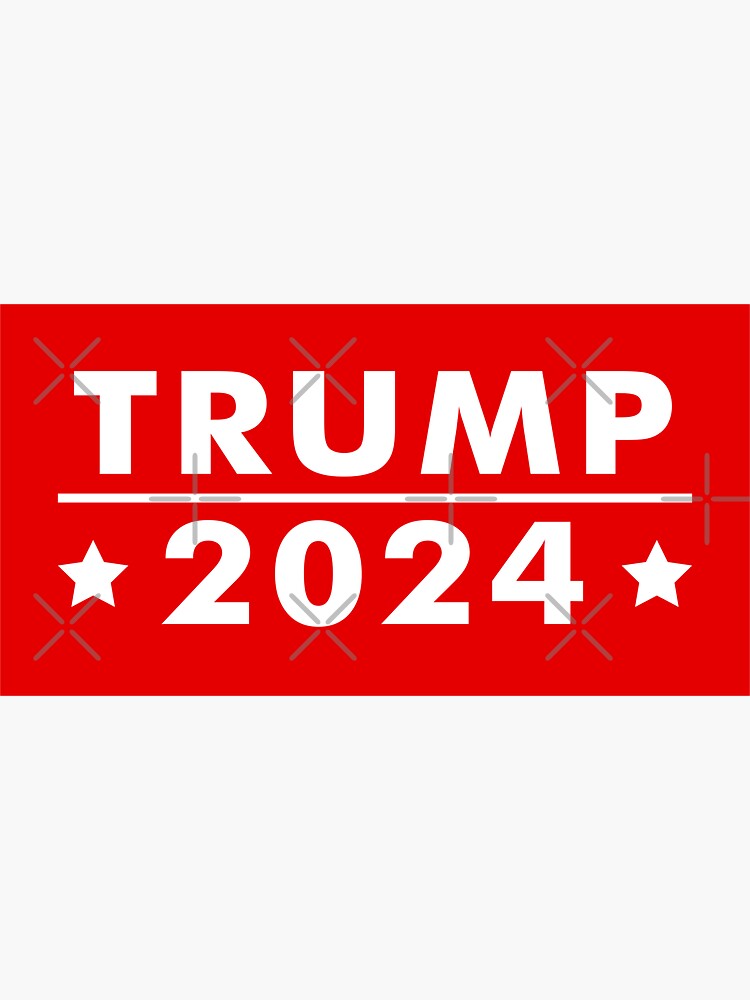 "Trump 2024" Sticker for Sale by volshirts Redbubble