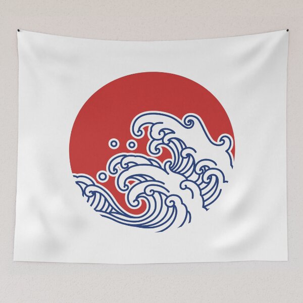 Item preview, Japanese Wave I The Great Wave off Kanagawa Inspired  designed and sold by Mini Tofu Shop.