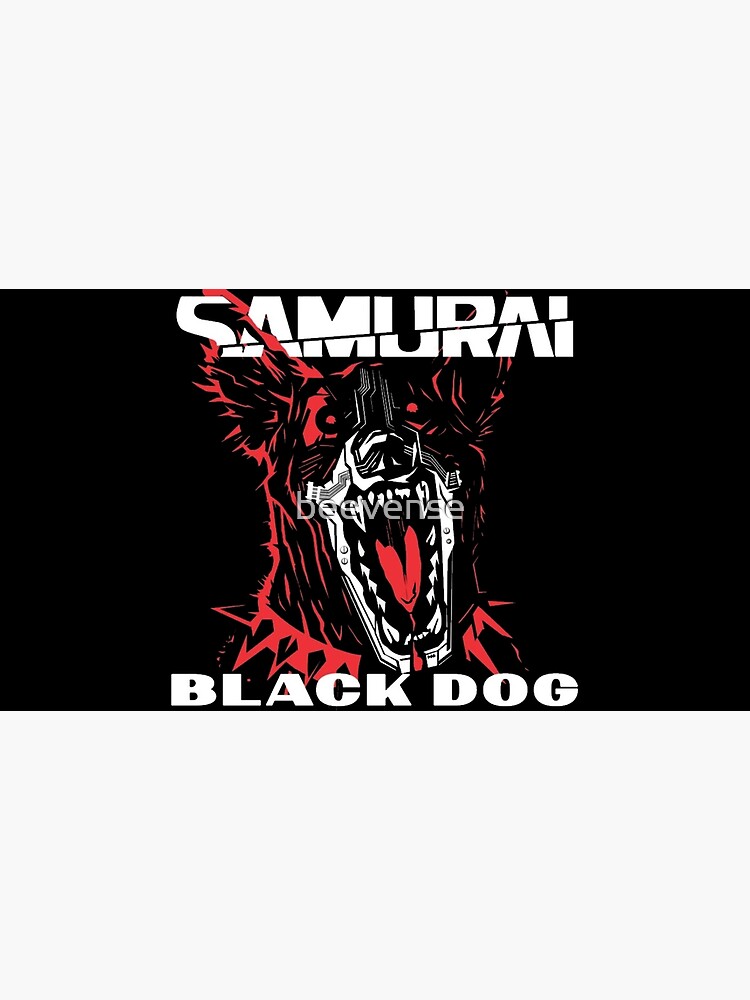 "cyberpunk black dog samurai" Poster by beevense Redbubble