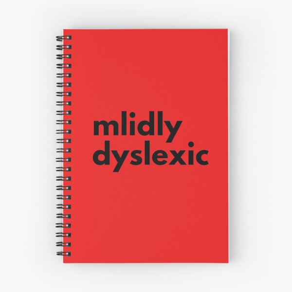 Item preview, mlidly dyslexic (black text) designed and sold by UnleyDesign.
