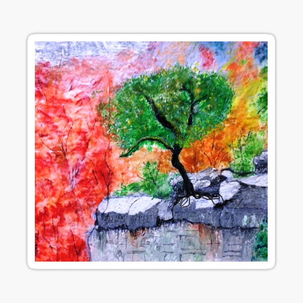 Change of seasons in the Mountains Sticker