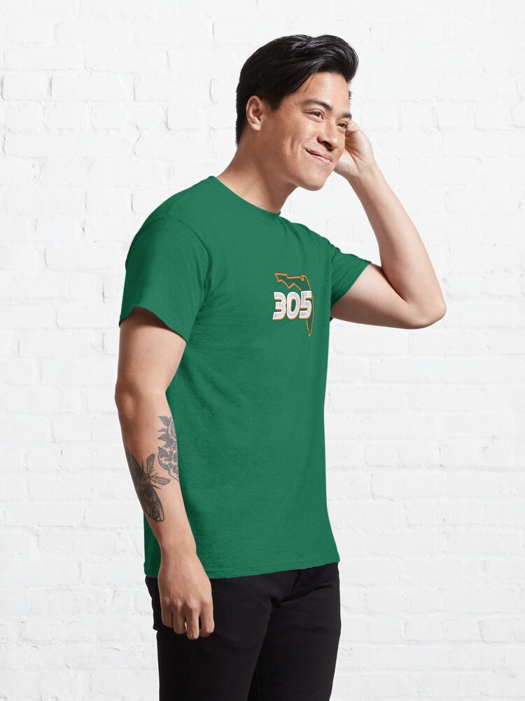 Miami 305 Bling Logo on Green' Classic T-Shirt for Sale by SleepyLab