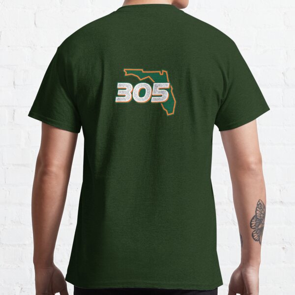 Miami 305 Bling Logo on Green Classic T-Shirt for Sale by SleepyLab