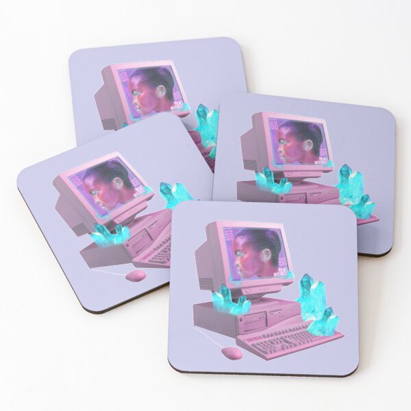 Item preview, pink computer cyber y2k vaporwave designed and sold by CyberScum.