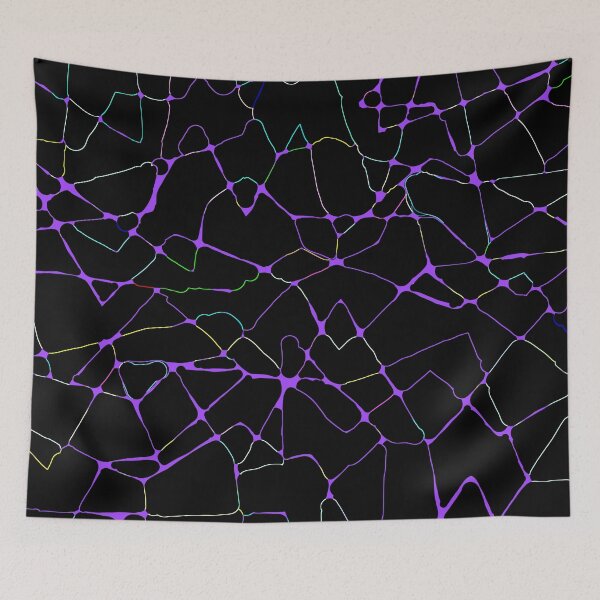 Item preview, Glow Lines 2 - Bright Colors on Black designed and sold by Whoopsidoodle.