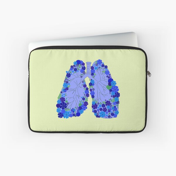 Item preview, DONATE Lungs with Flowers - Blue designed and sold by Emily Boynton.