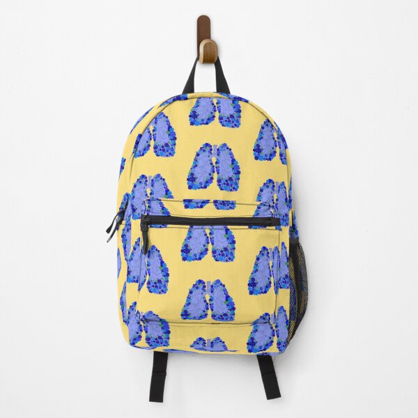 Item preview, DONATE Lungs with Flowers - Blue designed and sold by Emily Boynton.