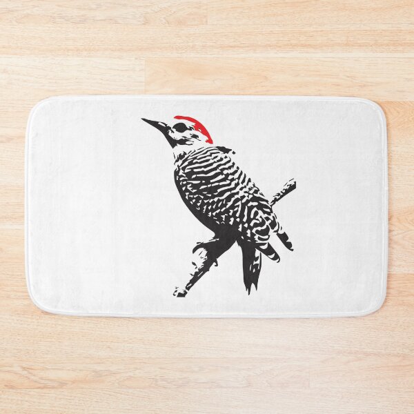 Item preview, Woodpecker in two colors urban street art designed and sold by Rosa Elena Albornoz Mendez.