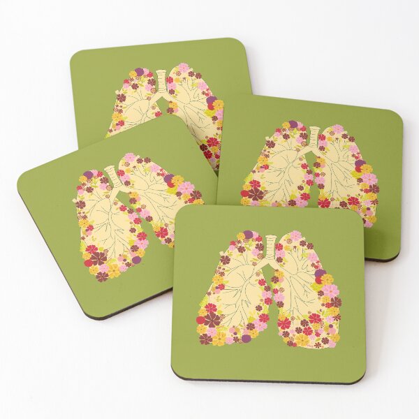 Item preview, DONATE Lungs with Flowers - Yellow designed and sold by Emily Boynton.